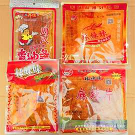 周氏香油条林妹妹麻辣片香飘飘鸡蛋片爆鸡皮辣条素食包邮湖南特产