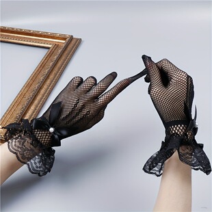 O 65987 Elastic Lace Mesh Gloves �ٽz�U������ �羳�W��