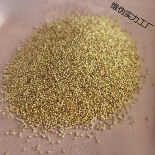 Sesame Gold Beads Taibao 08mm Gold Wax Thread Accessories Braided Rope 18K Wheat Beads Super Pure Gold Plain Gold Without Inlay