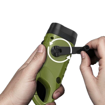 UV fənərlər, Hand-Cranked Flashlight with Strong Light
