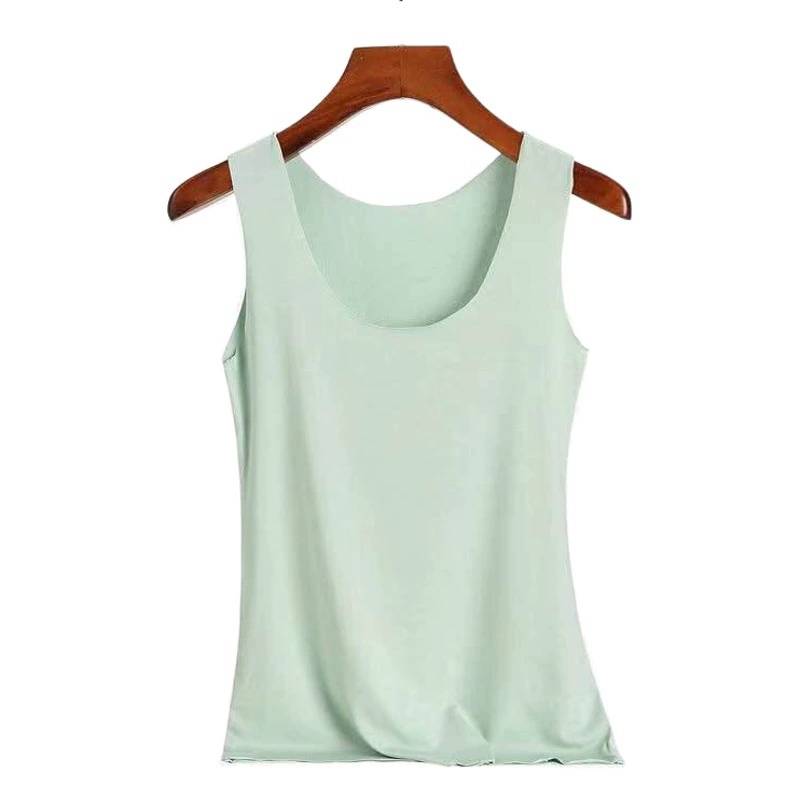 Летний бесшовный жилет из ледяного шелка, Женская майка, нижнее белье, студентки, слинг для похудения в Корейском стиле