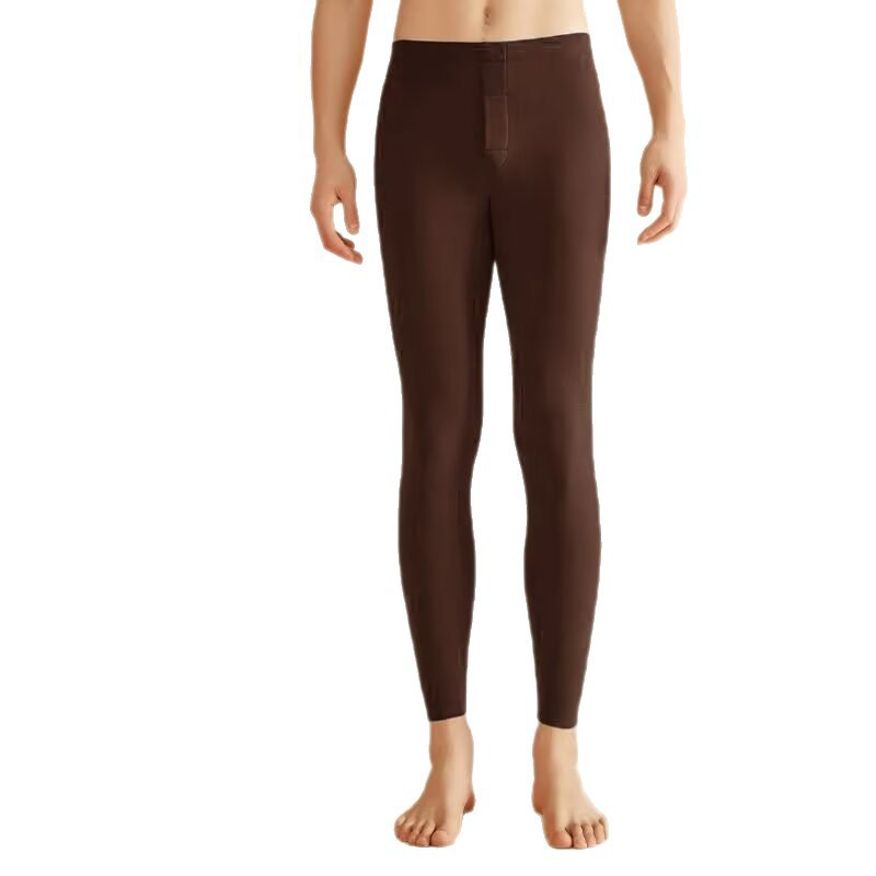 Pantalones calientes sin marcas de invierno para hombres con una sola capa de lana de invierno, pantalones de algodón, pantalones de tela delgada, pantalones de línea interior