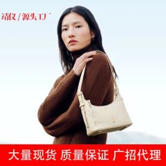 【董洁同】BAMPO半坡金元HOBO包 头层牛皮腋包新质感斜挎包