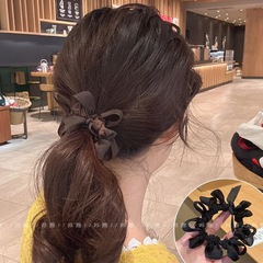 韓国の東大門と同じスタイルのヘアバンド、手織り蝶結び目、女の子用弾性ゴムバンド、ボールスタイルのヘッドバンド