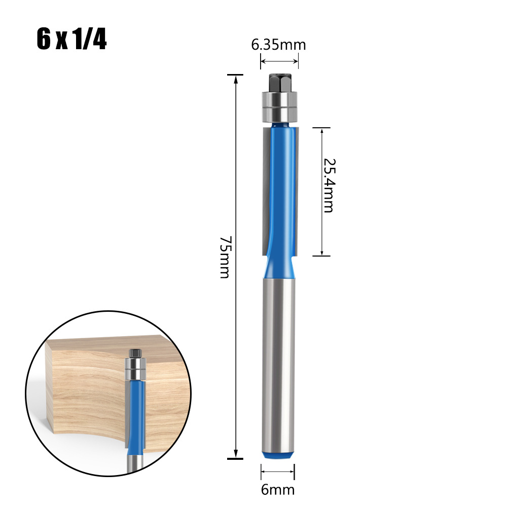 4-pieza cabeza doble rodamiento máquina de recorte de la madera lado fresado cortador cuchillo decoración muebles cortador cabeza talla