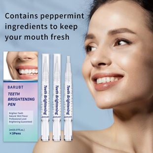 Cross-Border Exclusive Barubt Teeth Whitening Pen, Mild Tooth Whitening with Hydrogen Peroxide, Convenient for Teeth Whitening