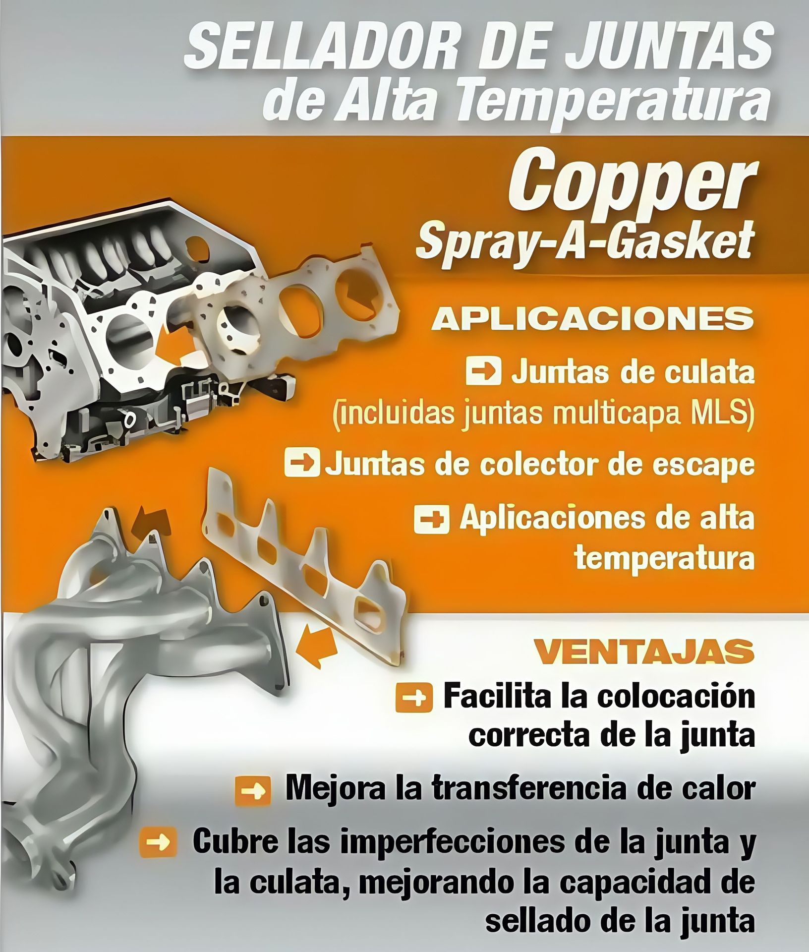 Mlr Spray-Type High-Temperature Resistant Metal Copper Gasket Sealant Spray Copper Glue 5511 450ml