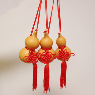Z` Door-To-Door Home Fulu Open Gourd Living Room Ornaments Qiao Natural Real Gourd Pendant Gourd to Resolve the Qinqin