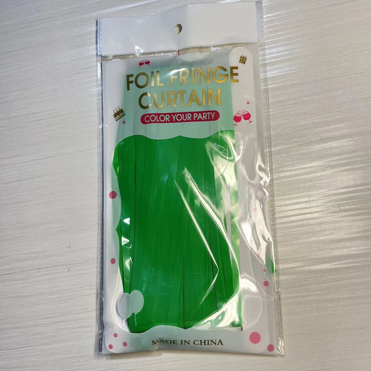 1*2 M 1,6 seda gruesa macaron lluvia cortina borla boda decoración de fondo