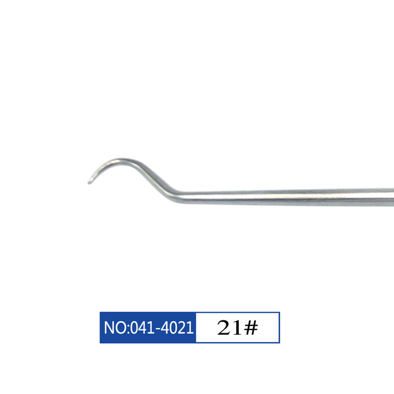 Sonda dental Star Tooth weirong aguja dental de acero inoxidable sin recubrimiento aguja dental limpia sonda dental palillos de dientes orales de un solo y doble cabeza