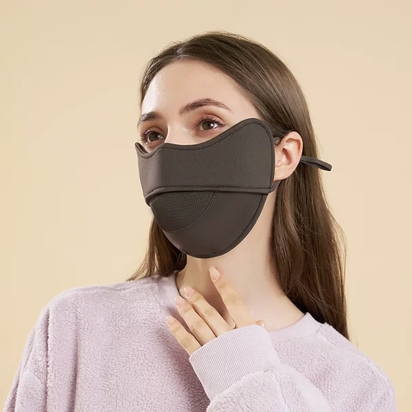 Autumn and Winter Cycling Windproof and Dustproof Mask Fleece-Lined and Thickeneded 5D Stereo Warm Mask with Mesh for Women and Men with Eye Protection
