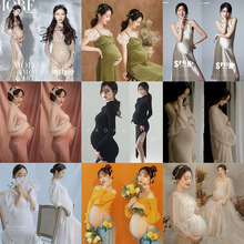 孕妇照服装新款艺术照在家拍时尚超仙影楼孕妇拍照摄影写真照礼服