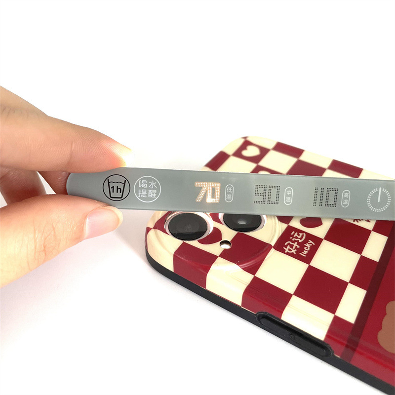 丝印定 制加工加热保温杯垫温度图标透光控制开关显示面板 PC镜片