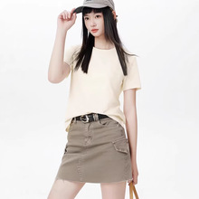 赛迪~速干短袖t恤女夏2026新款正肩半袖冰丝凉感运动抗菌圆领上衣