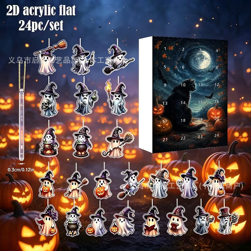 Calendario de Adviento Navideño de Cajas Sorpresa de Acrílico, Interactivo, para Navidad y Fiestas