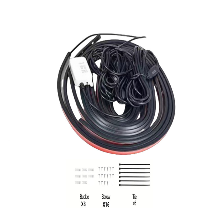 Luces de neón de colores fluidos de uno a seis colores, las más vendidas en el extranjero, para la parte inferior del coche, luces impermeables para el chasis del coche, luces ambientales