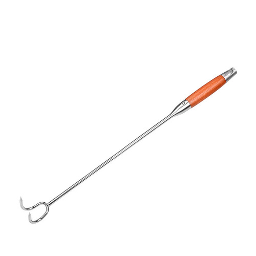 Fish Hook Manufacturer Stainless Steel Meat Hook Pork Hook BBQ Hook Preserved Meat Hook Long Handle Meat Fork Hook Home Use Commercial
