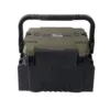 Small brown and black set (including rod inserter + water cup holder + small partition, large partition, shoulder strap)