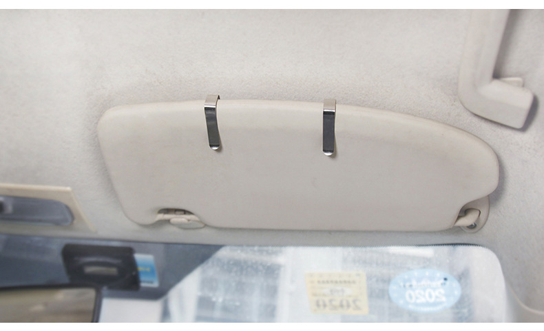 Car sun visor makeup mirror, passenger side sun visor vanity mirror with diamonds, touch-up mirror, car interior decoration clip-on rearview mirror