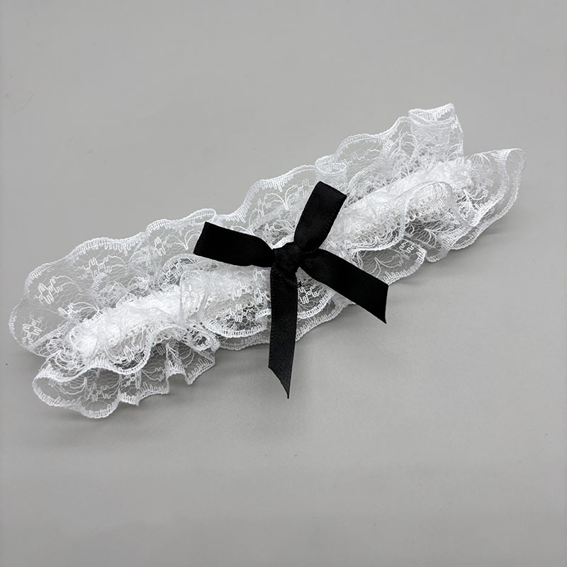 Nuevos productos transfronterizos japoneses de encaje arco de pierna anillo de novia accesorios de vestido de boda muslo correa de pierna de boda cubierta de pierna