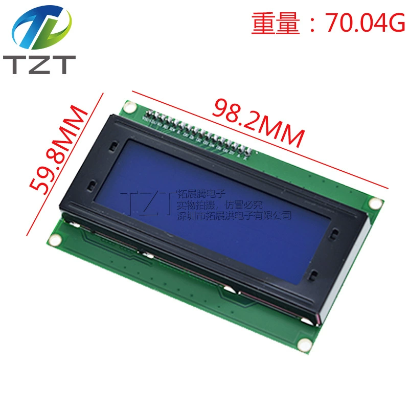 IIC/I2C 2004 LCD2004 LCD модуль синий экран дисплей цифровой дисплей портативная панель для индустрии