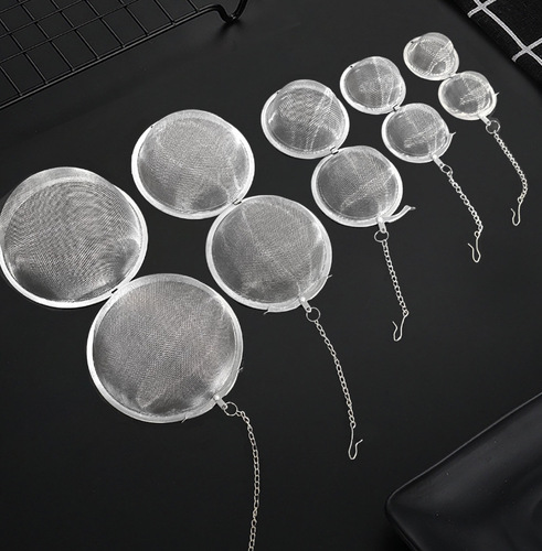 304 stainless steel mesh tea ball tea maker seasoning ball Weibao tea leak hot pot spice brine filter