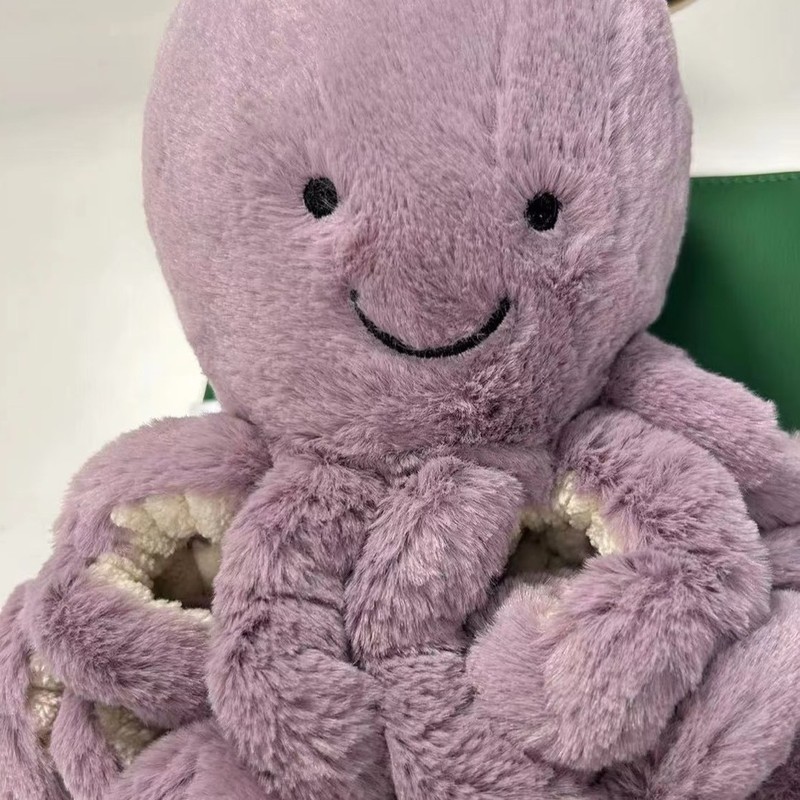 国产jellycat同款紫色玛雅章鱼毛绒玩具八爪鱼公仔玩偶礼物儿童|undefined