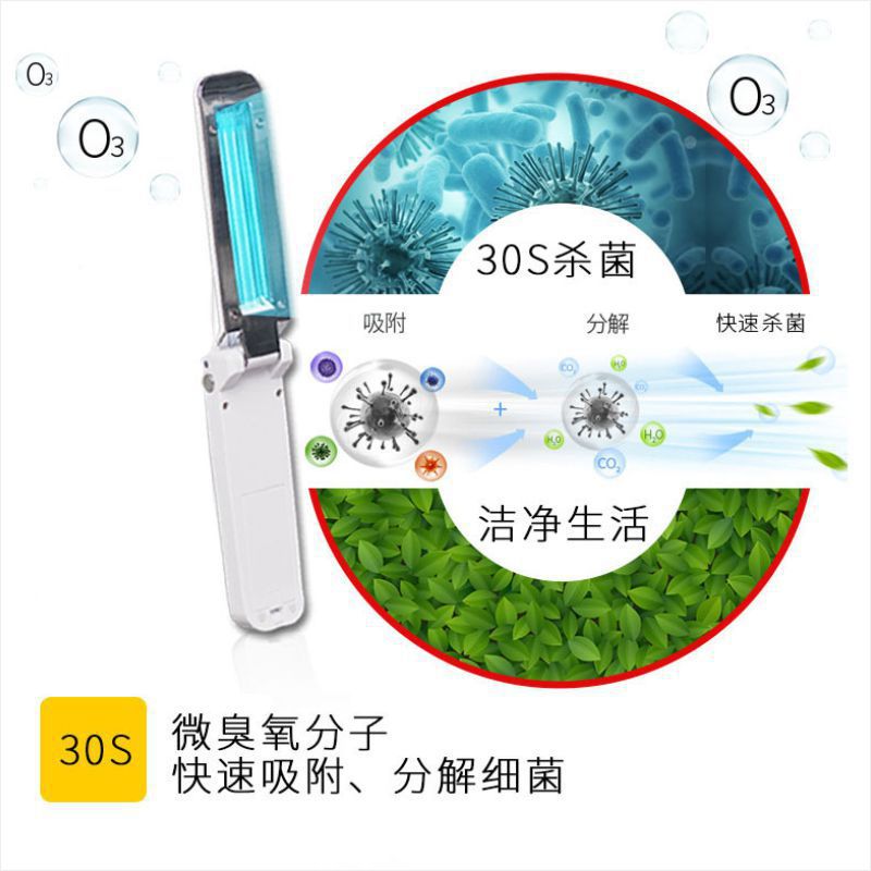 Handheld sterilisation lamp for bedroom