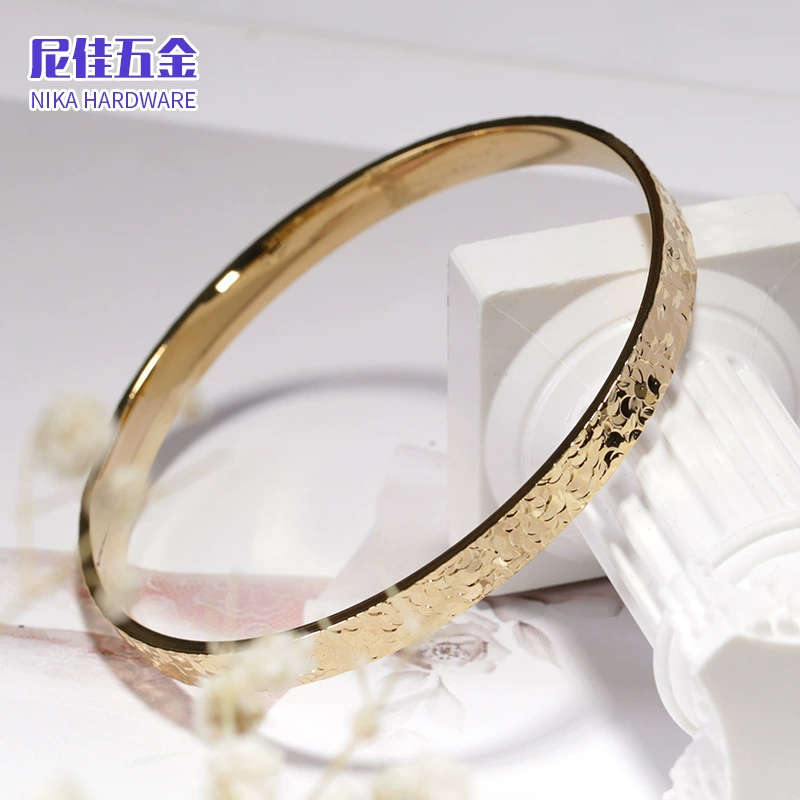 Golden bracelet, nail sequins, ring, new collection, 24 carat white gold