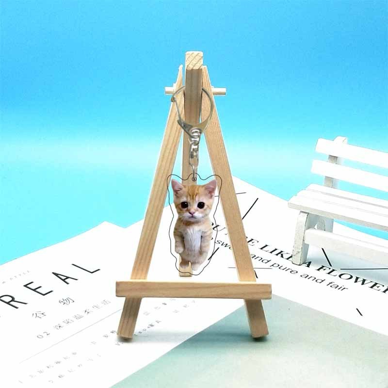 猫ミーム周辺機器面白い抽象的なかわいい面白い表現バッグ装飾アクリルキーホルダーペンダント|undefined