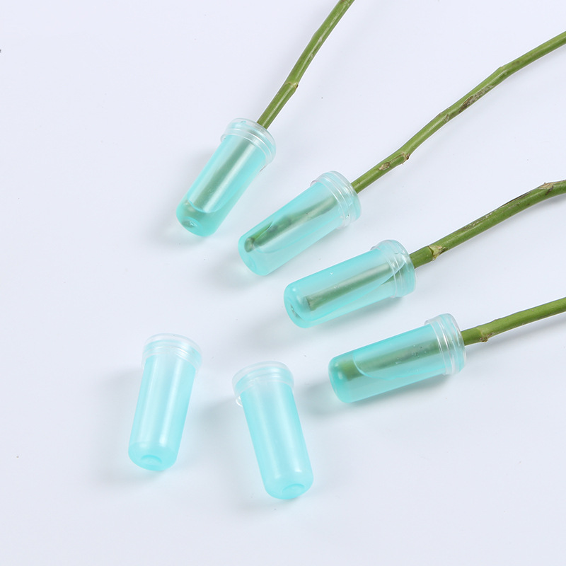 Orquídea tubo Flor de almacenamiento de agua pequeño tubo de goma de prueba absorbente de almacenamiento de agua nutrición tubo de entrenamiento floristería suministros DIY al por mayor