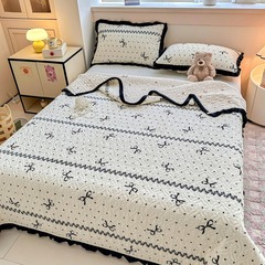 母子級高密度ミルクベルベット厚手ベッドカバー3点セット、ベッドカバー単品、冬用厚手保温フリース敷き布団