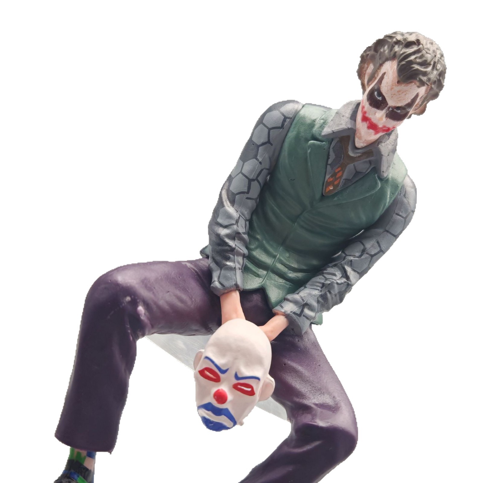 Adornos de coche de payaso en la parte superior de la joyería de Heath Ledger Marvel Suicide Squad Modelo de figura sentada Coche para niños