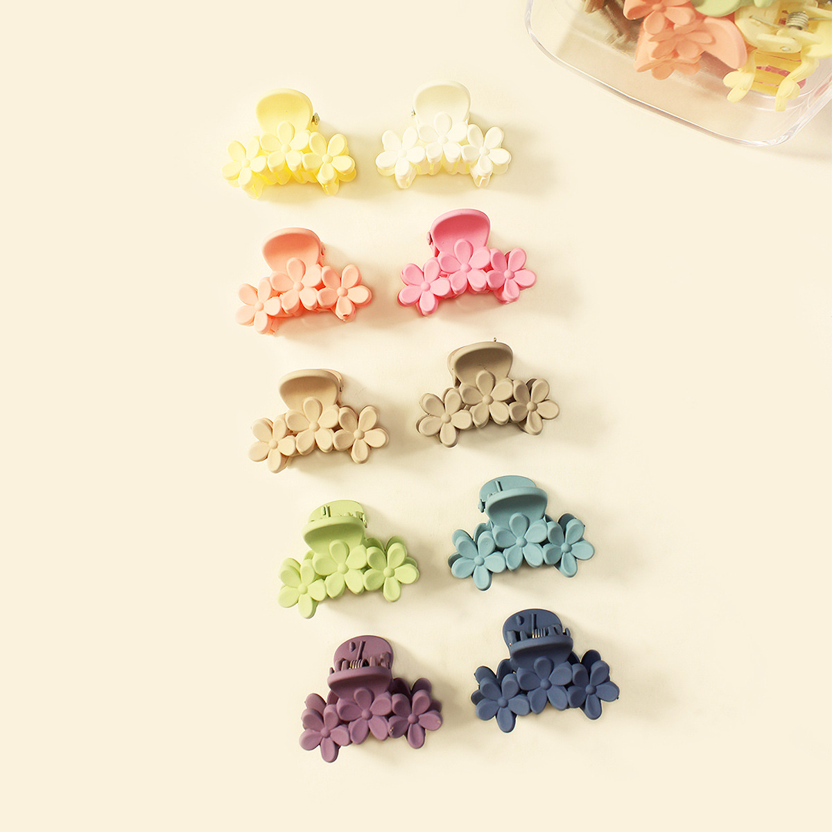 Transfronterizo de color sólido mini clip caramelo enlatado horquilla accesorios para el cabello de los niños simple todo partido macaron chica de agarre del cabello