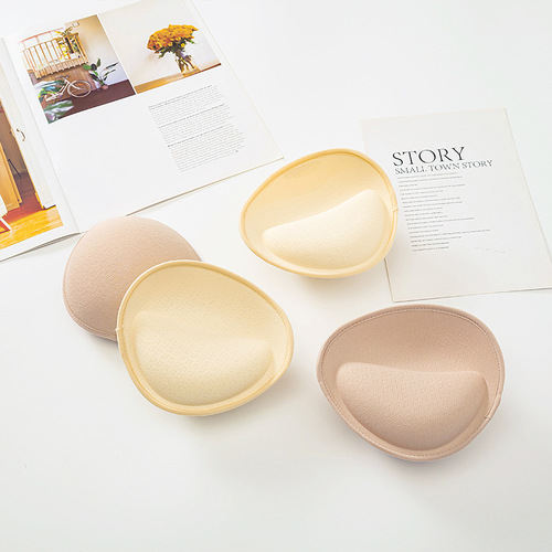 6cm external expansion thickened breast pad small breast enlargement sports bra split seamless bra cup sponge insert