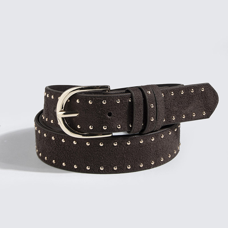 绒面双排爪钉咖啡色1