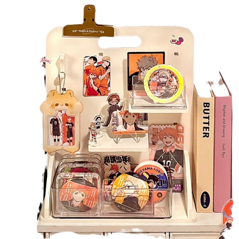 谷子展示棚痛テーブル好物小カード周辺棚小型スタンド穴板デスクトップ収納ケースメーカー|undefined