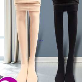 光腿女春秋薄款丝袜黑肉色加绒加厚连裤袜秋冬裸感瘦腿打底裤