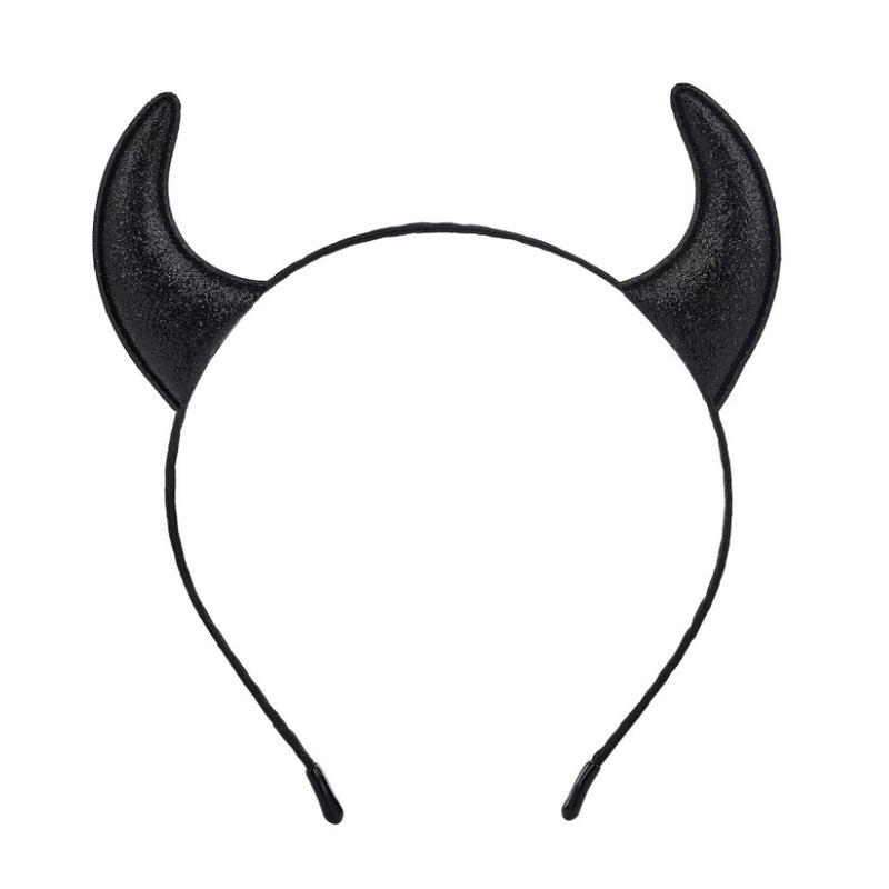 ハロウィンクリスマスパーティーダンスパフォーマンスヘアアクセサリー白い羽の天使のリングヘッドバンド悪魔の角ヘッドバンド|undefined