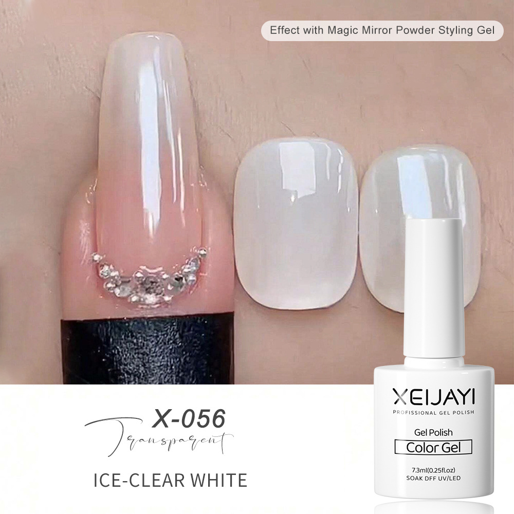 Juego de Esmalte de Uñas Gel Traslúcido de Verano de 5 Colores Secado Rápido