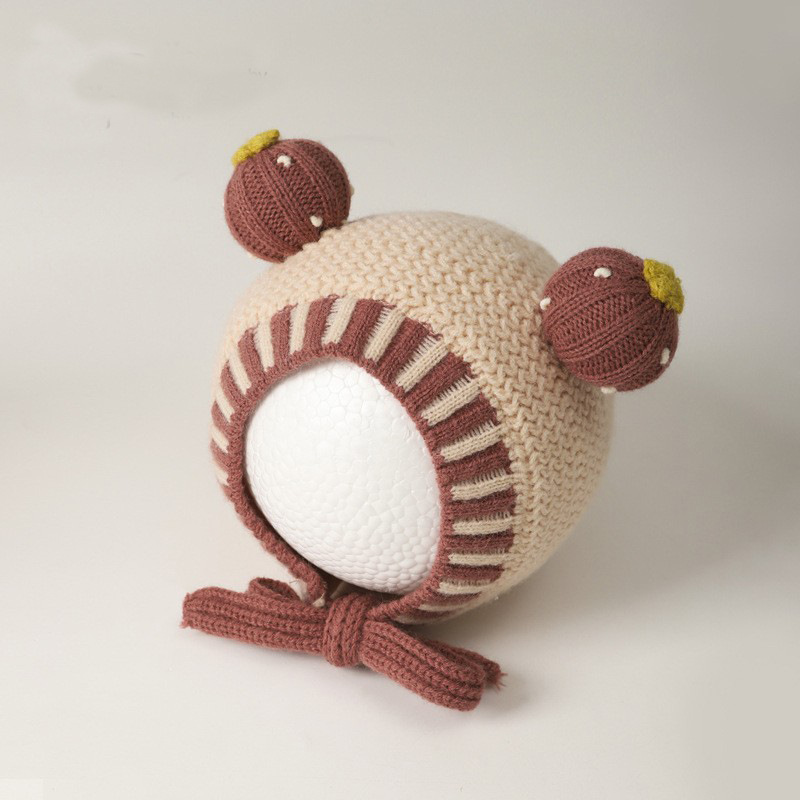 Sombreros para bebés otoño y invierno recién nacidos sombreros cálidos para hombres y mujeres sombreros de tejido para niños sombreros de lana