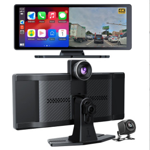 Cross-border Carplay driving recorder HD 4K front and rear dual recording WiFi navigator center console reversing image