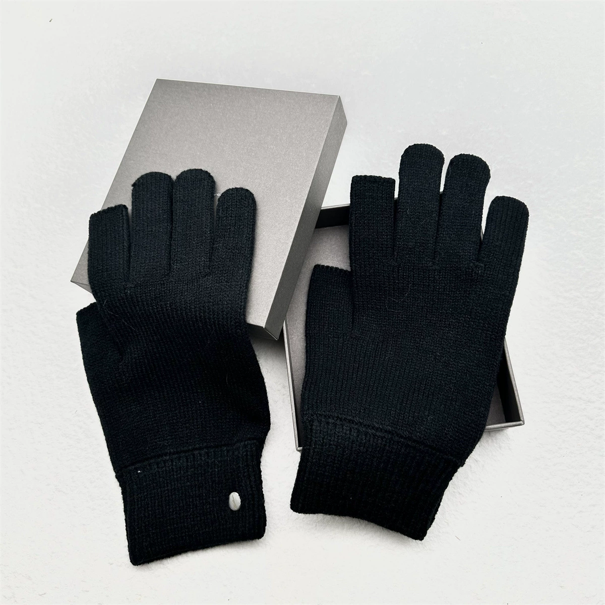 РО стиль полпальца открытые пальцы вязаные перчатки 22aw Садоводство езда Фрисби вогнутой формы пряжка сенсорный экран GLOVE
