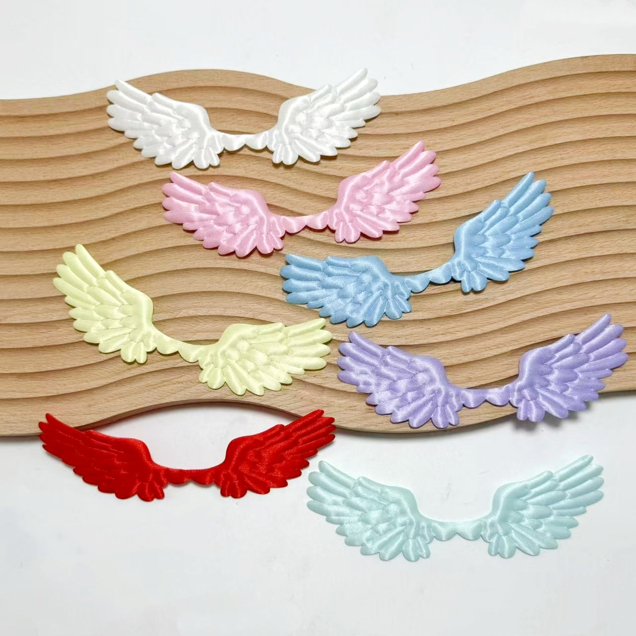 Ultrasonic Fabric Embossed Satin Large Angel Wings DIY Decoration Cake Clothing Toy Accessories