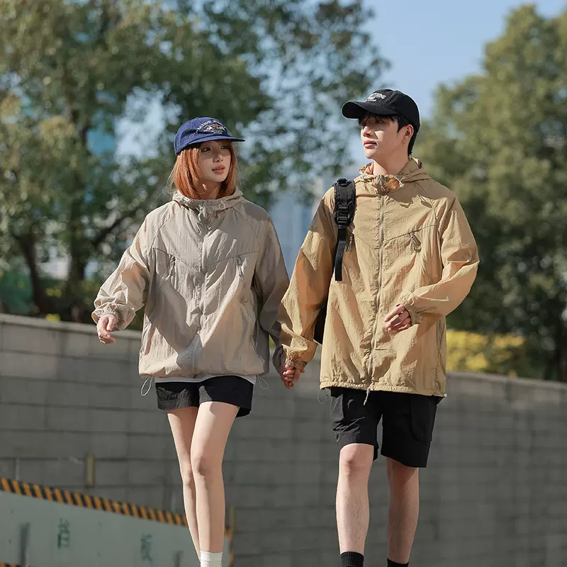 UPF50+锦纶原纱冰感防晒衣皮肤衣透气抗紫外线冰丝防晒衣服男女