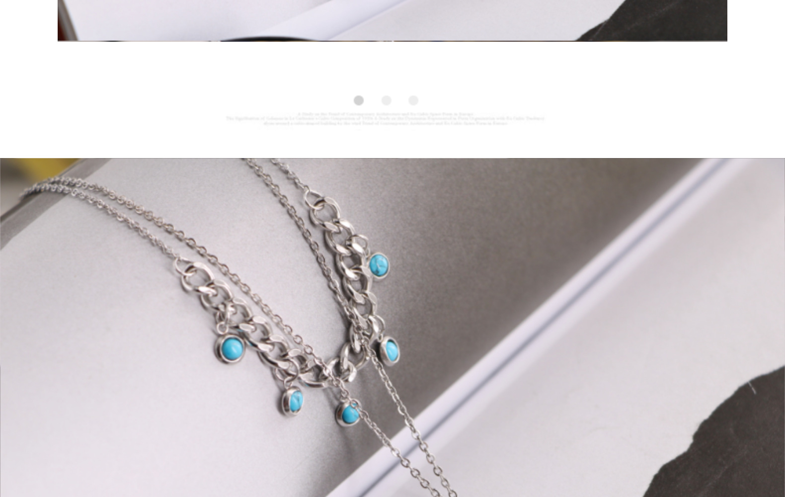 Casual Simple Style Round Devil's Eye Titanium Steel Plating Inlay Turquoise Rhinestones Layered Necklaces display picture 4