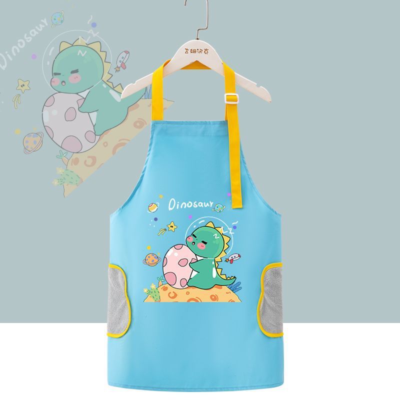 子供用エプロン 手を拭ける 子供用防水つなぎ服 赤ちゃんのお食事用 防油・汚れ防止エプロン 絵画用エプロン|undefined