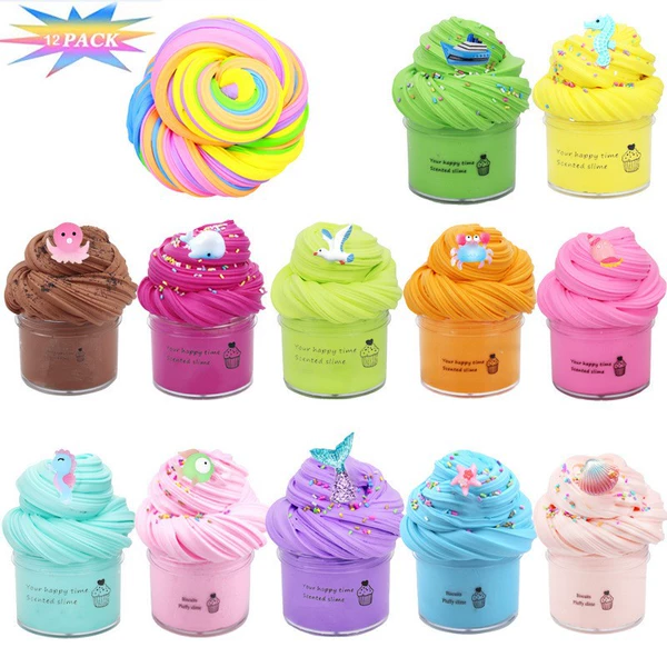12PCS Cartoon Ocean (Plastic Transparent Box)