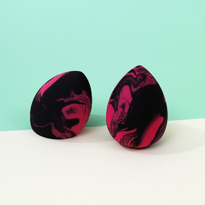 Fábrica transfronteriza personalizada color mezclado maquillaje de belleza huevo soplo de polvo no come polvo maquillaje sin látex esponja maquillaje huevo herramienta de belleza