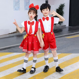 六一儿童合唱演出服红领巾爱国表演服男女童幼儿园小学生朗诵舞蹈